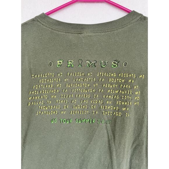 Primus Summer 2017 Band Tour Tee Shirt T-Shirt - Gildan Size L - Picture 3 of 6